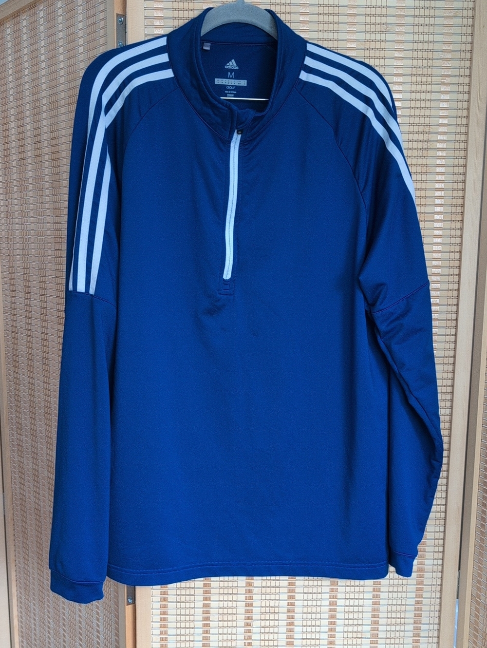 Adidas Men’s Blue 1/4 Zip Golf Performance Top Medium